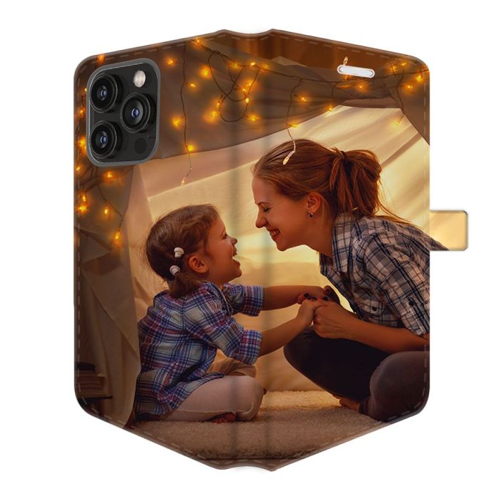 iPhone 14 Pro Max - Coque Portefeuille Personnalisée (Sur Les 2 Faces)