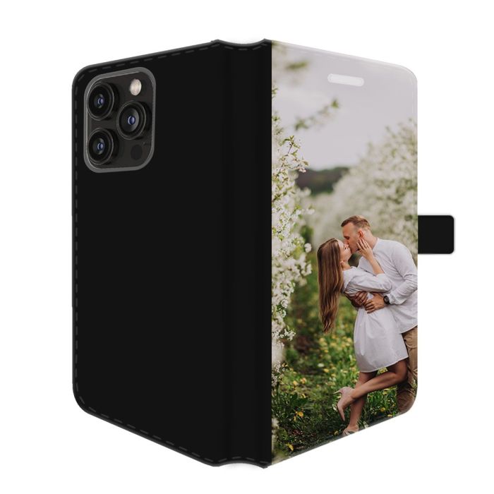 iPhone 14 Pro - Coque Portefeuille Personnalisée (Sur L'avant)