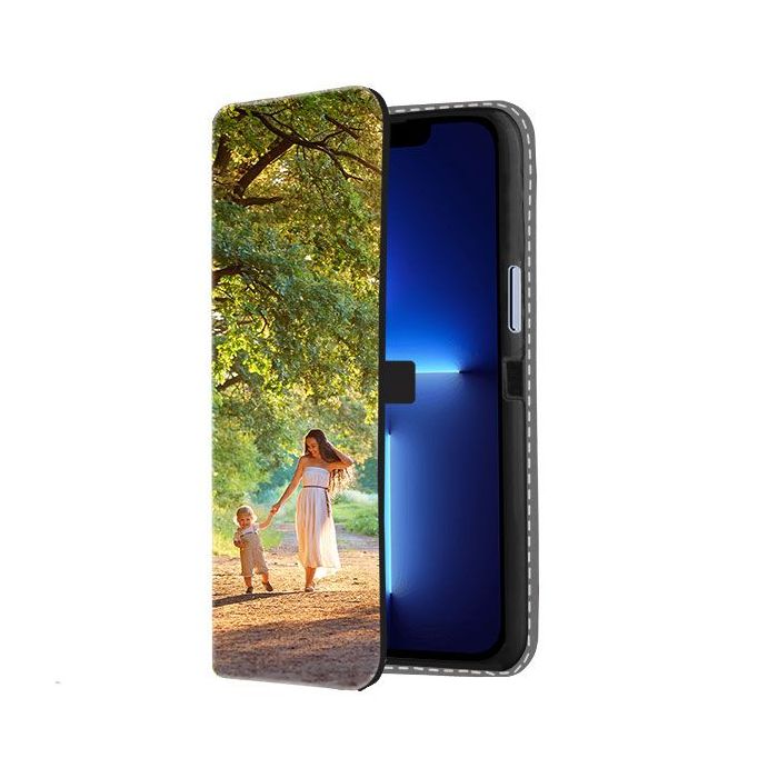 iPhone 13 - Coque Portefeuille Personnalisée (Sur L'avant)