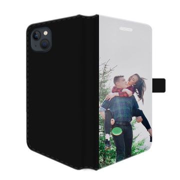 iPhone 15 Plus - Coque Portefeuille Personnalisée (Sur L'avant)
