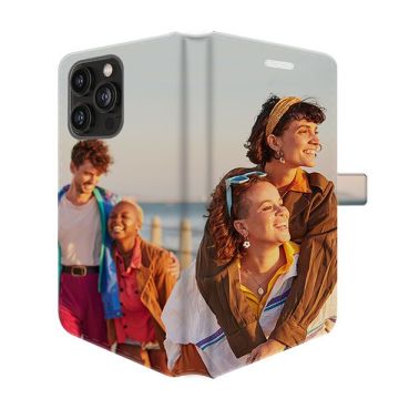 iPhone 15 Pro Max - Coque Portefeuille Personnalisée (Sur Les 2 Faces)