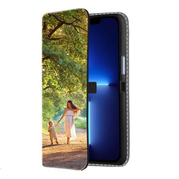 iPhone 13 - Coque Portefeuille Personnalisée (Sur L'avant)