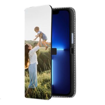 iPhone 13 Pro Max - Coque Portefeuille Personnalisée (Sur L'avant)