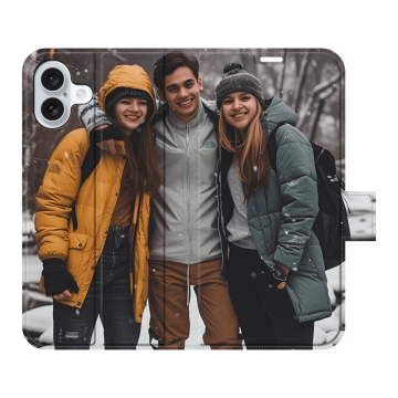 iPhone 16 Plus - Coque Portefeuille (Impression Complète) Personnalisée