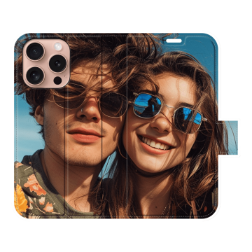 iPhone 16 Pro - Coque Portefeuille (Impression Complète) Personnalisée