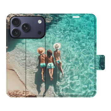 iPhone 17 Pro - Coque Portefeuille (Impression Complète) Personnalisée