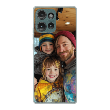 Motorola Moto Edge 50 - Coque Silicone Personnalisée