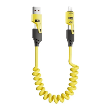 Câble FlexCharge 4-en-1 - Jaune