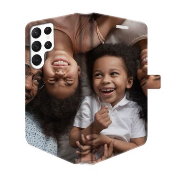 Samsung Galaxy S23 Ultra - Coque Portefeuille Personnalisée (Sur Les 2 Faces)