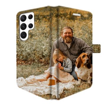 Samsung Galaxy S24 Ultra - Coque Portefeuille Personnalisée (Sur Les 2 Faces)