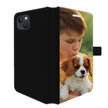 iPhone 14 Plus - Coque Portefeuille Personnalisée (Sur L'avant)