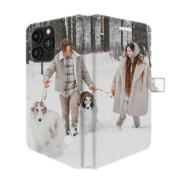 iPhone 15 Pro - Coque Portefeuille Personnalisée (Sur Les 2 Faces)