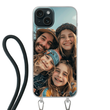 iPhone 15 Plus - Coque avec cordon Personnalisée