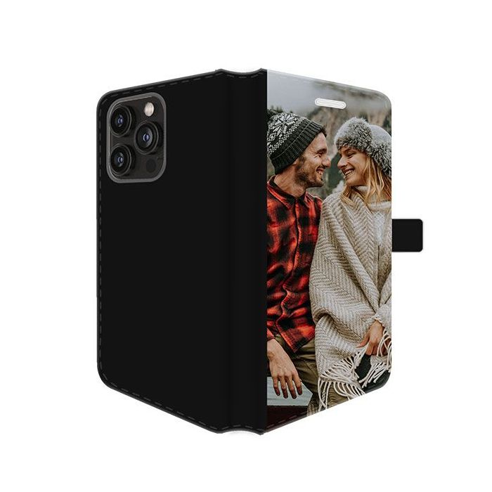 iPhone 15 Pro - Coque Portefeuille Personnalisée (Sur L'avant)