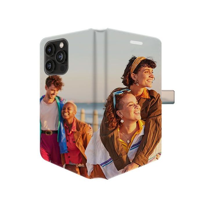 iPhone 15 Pro Max - Coque Portefeuille Personnalisée (Sur Les 2 Faces)