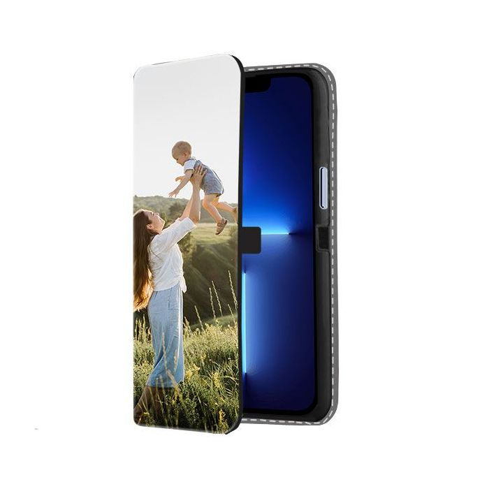 iPhone 13 Pro Max - Coque Portefeuille Personnalisée (Sur L'avant)
