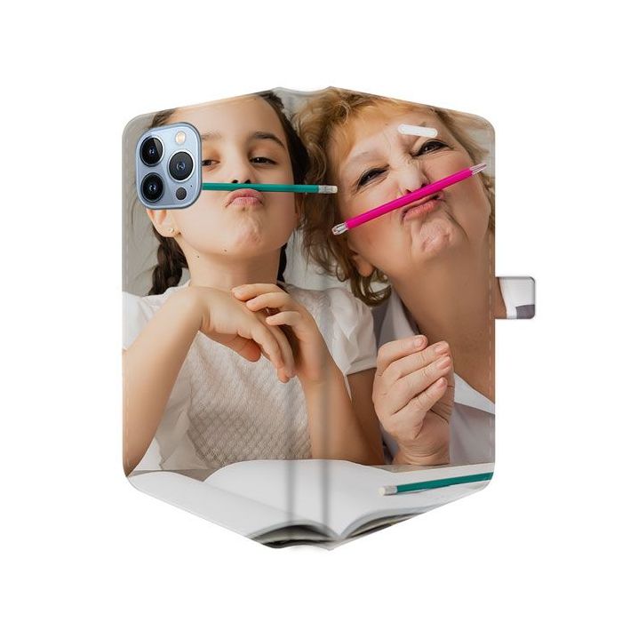 iPhone 13 Pro Max - Coque Portefeuille Personnalisée (Sur Les 2 Faces)